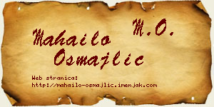 Mahailo Osmajlić vizit kartica